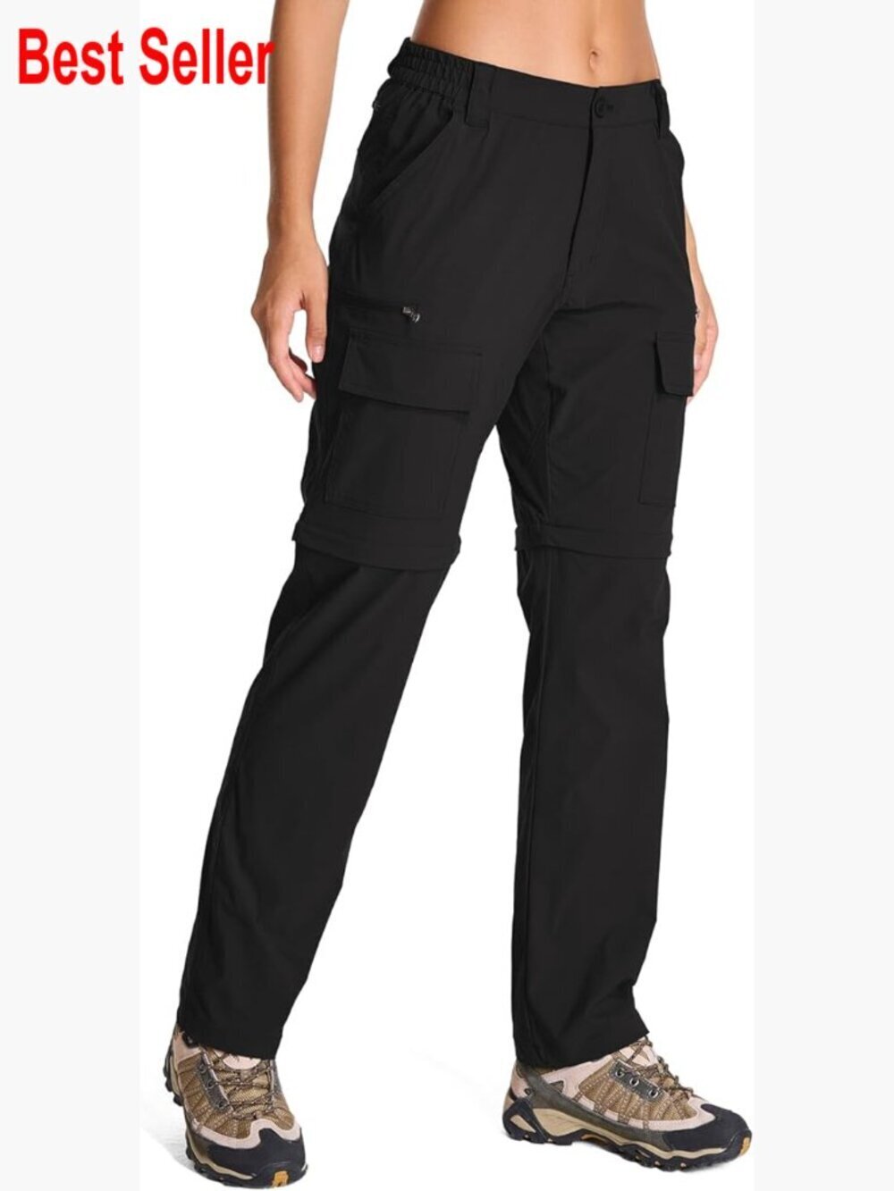 Women's Convertible Hiking Pants Quick Dry Stretch Lightweight Zip Off Cargo